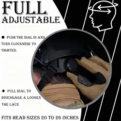 Casco táctico camuflaje con pasamontañas multifuncional airsoft