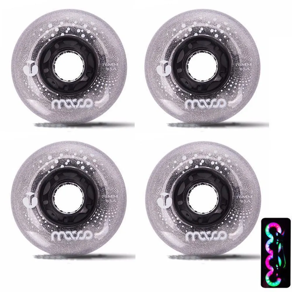 Ruedas Flash 68-80mm 85A PU para patines en línea