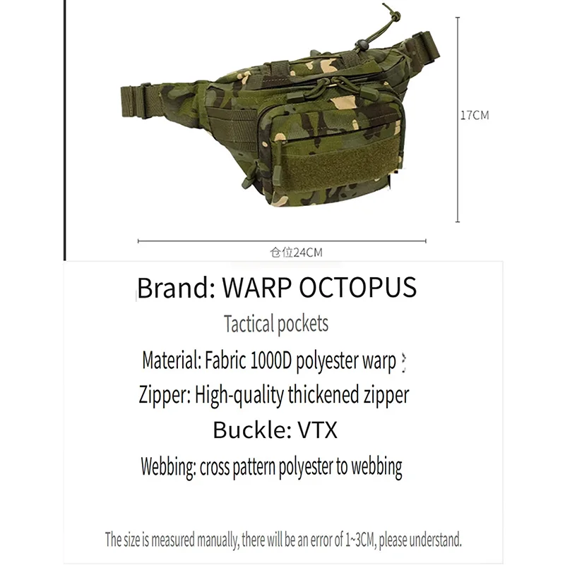 Bolso táctico con sistema MOLLE en formato compacto