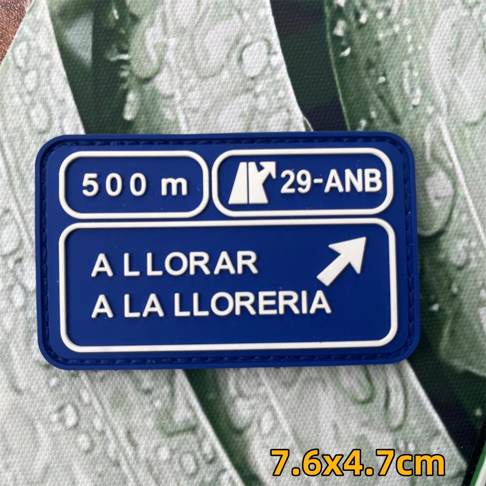 Parches tácticos de PVC con diseño llamativo