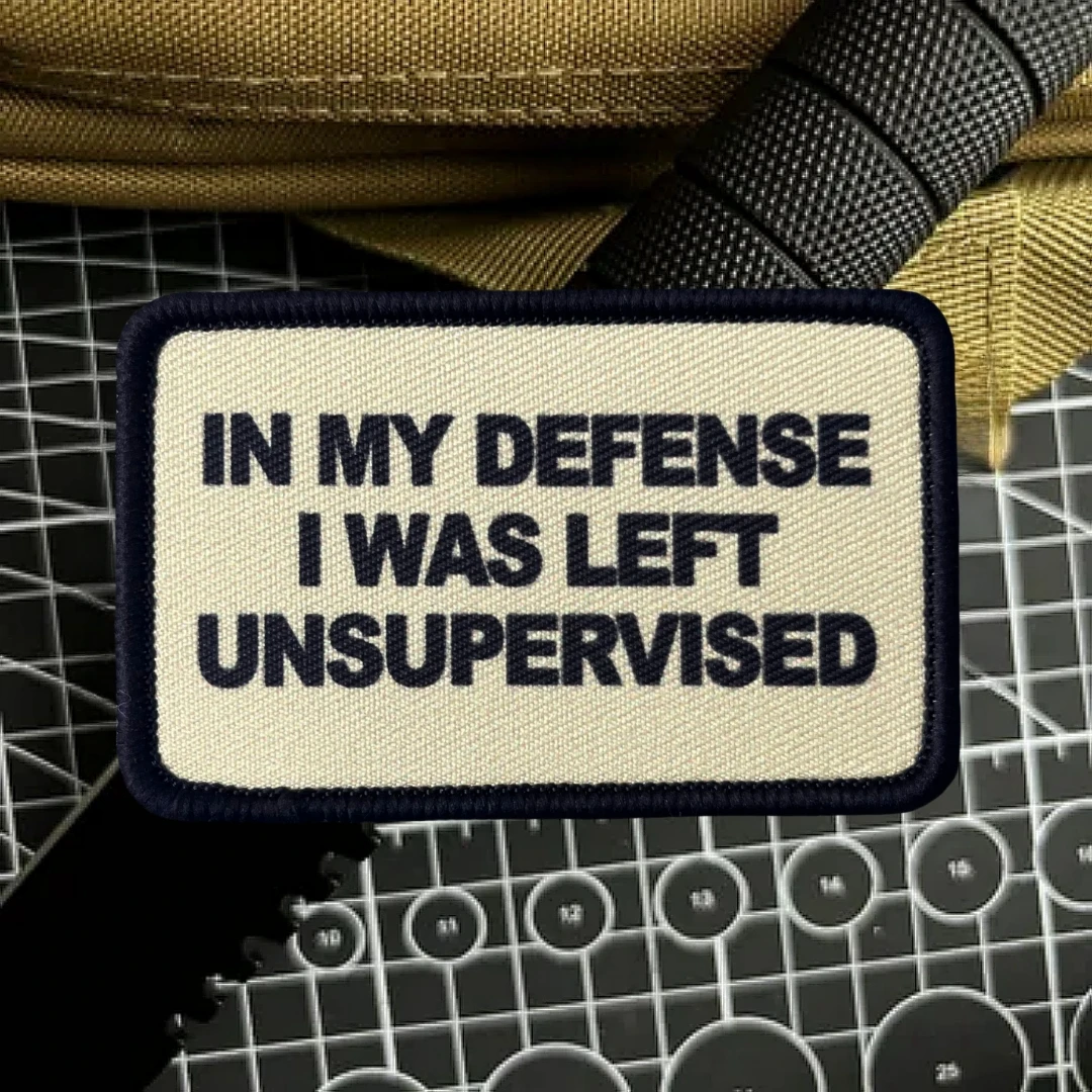 Parche táctico In my defense I was left unsupervised velcro - imagen 4