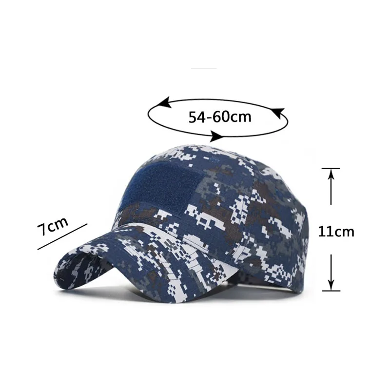 Gorra táctica de camuflaje vista frontal