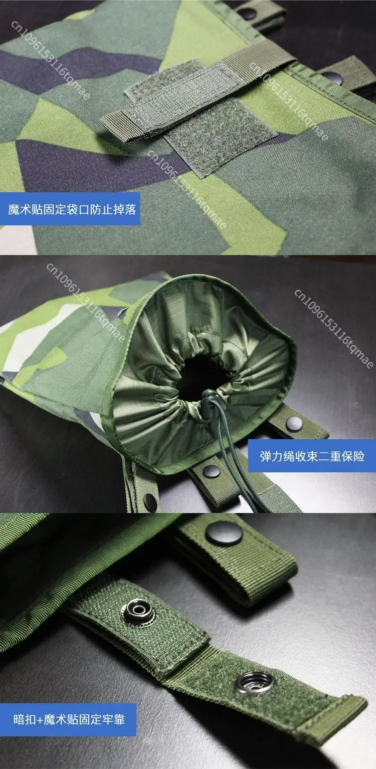Bolsa táctica plegable impermeable camuflaje Sueco M90 - imagen 4
