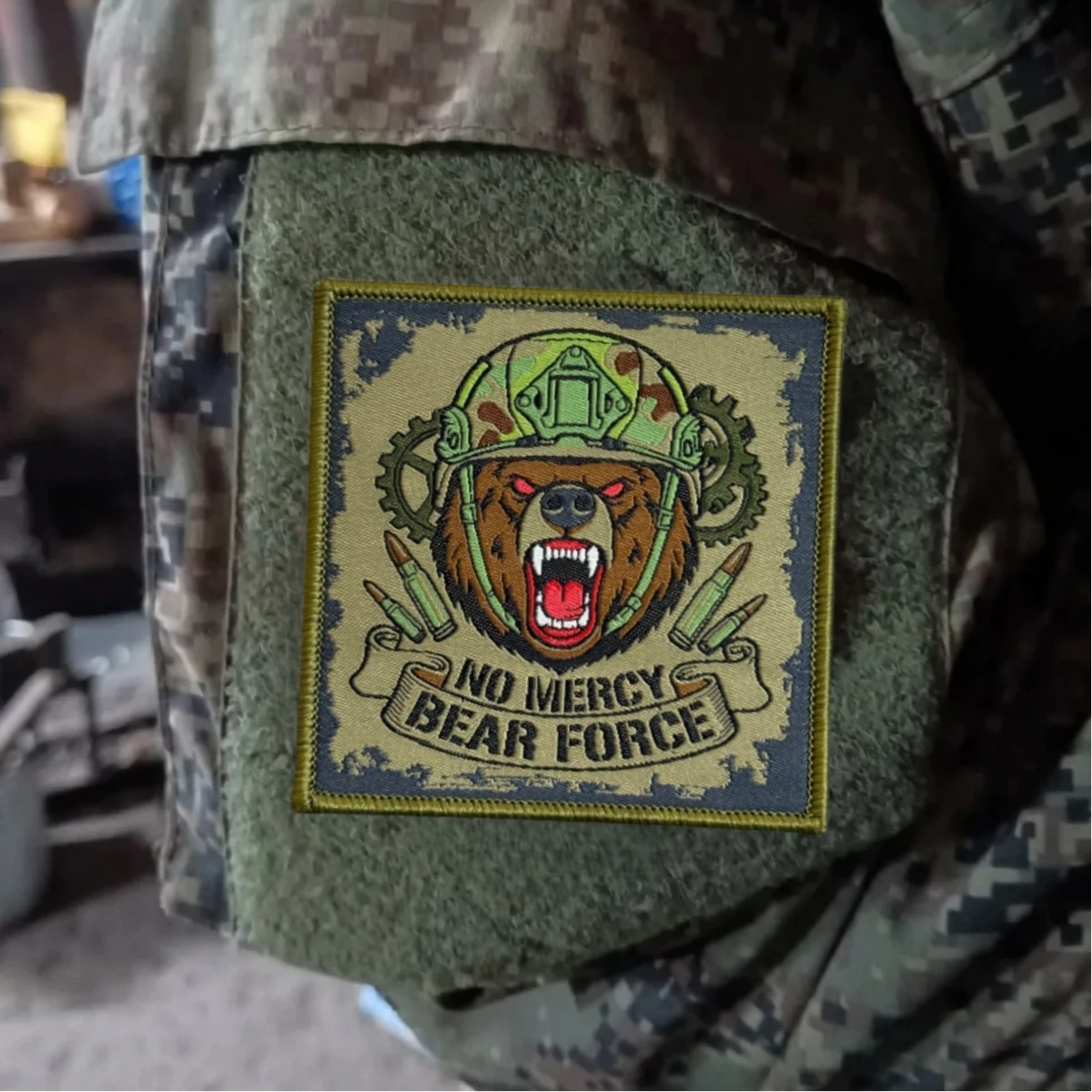 No Mercy Bear Force parche táctico oso con velcro gancho-bucle - imagen 4