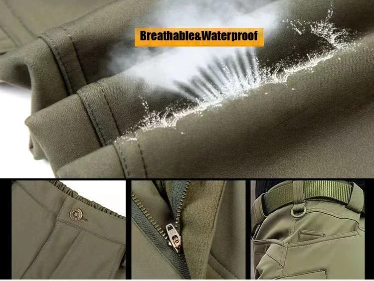 Pantalón softshell militar para exteriores
