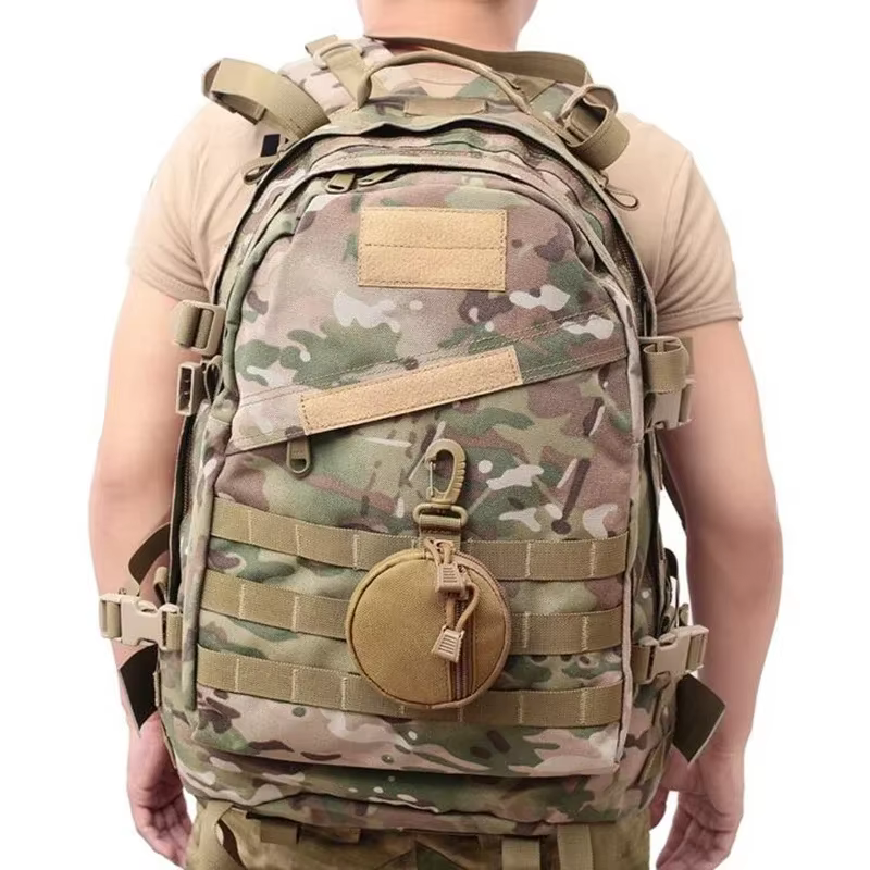 Riñonera táctica 900D nylon redonda con hebilla para llaves