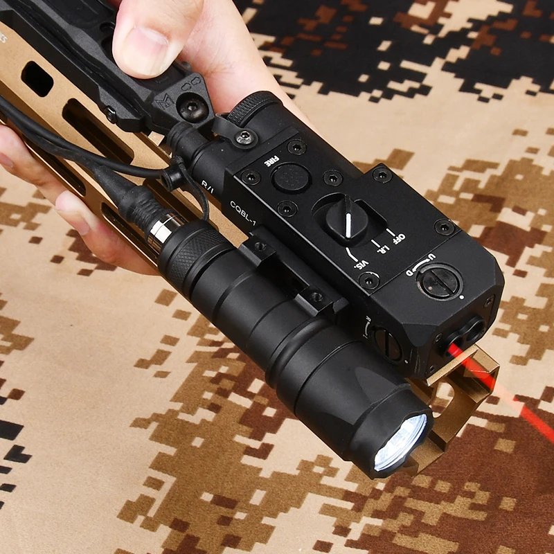 WADSN CQBL-1 Linterna táctica VIS/IR con láser rojo, verde y azul - imagen 3