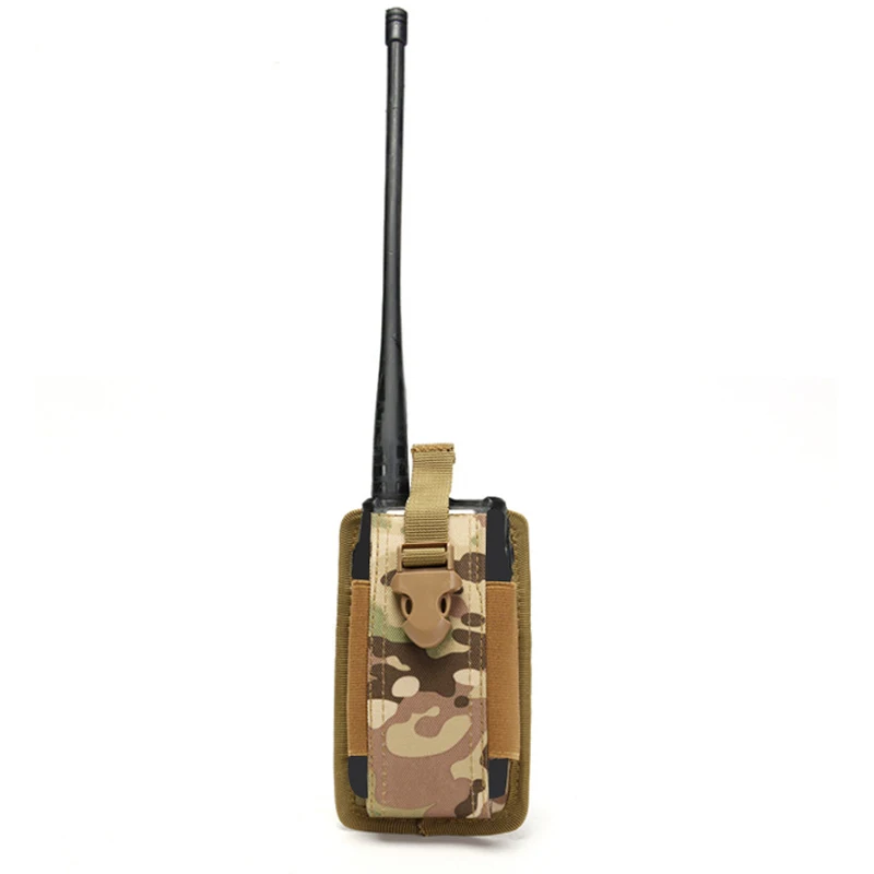Funda MOLLE para walkie talkie – Soporte cinturón riñonera táctica - imagen 4