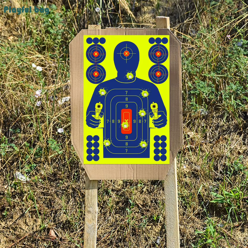 Blanco entrenamiento Airsoft adhesivo resistente agua reutilizable - imagen 3