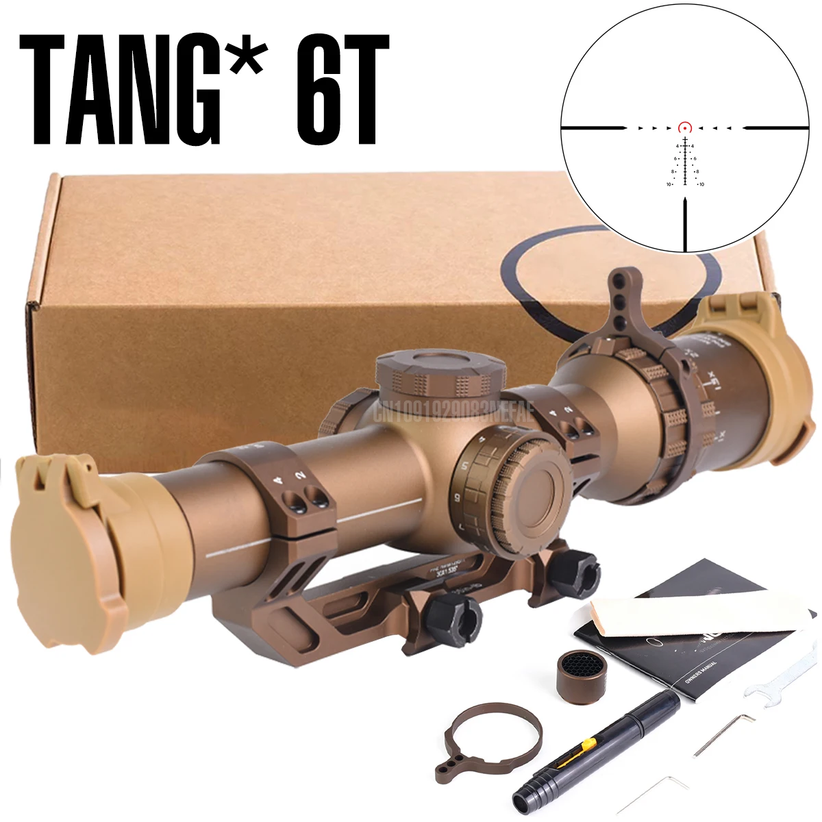 TA*GO Mira telescópica táctica retícula iluminada FFP SFP cantilever