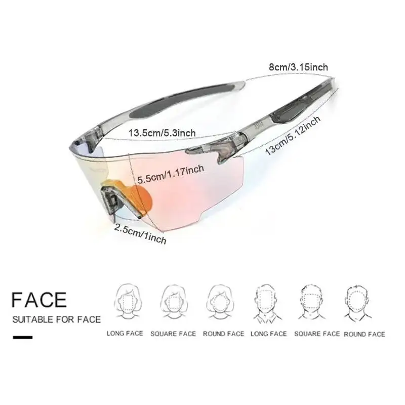 Gafas de ciclismo UV400 fotocromáticas MTB para exterior