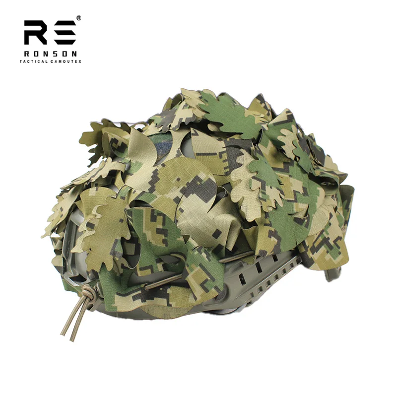 US4CES casco táctico camuflaje 3D marino con scrim NIR - imagen 3
