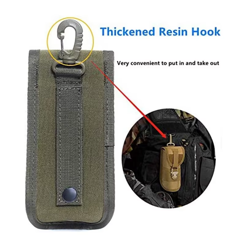 Riñonera táctica impermeable MOLLE – EDC para gafas y linterna - imagen 2