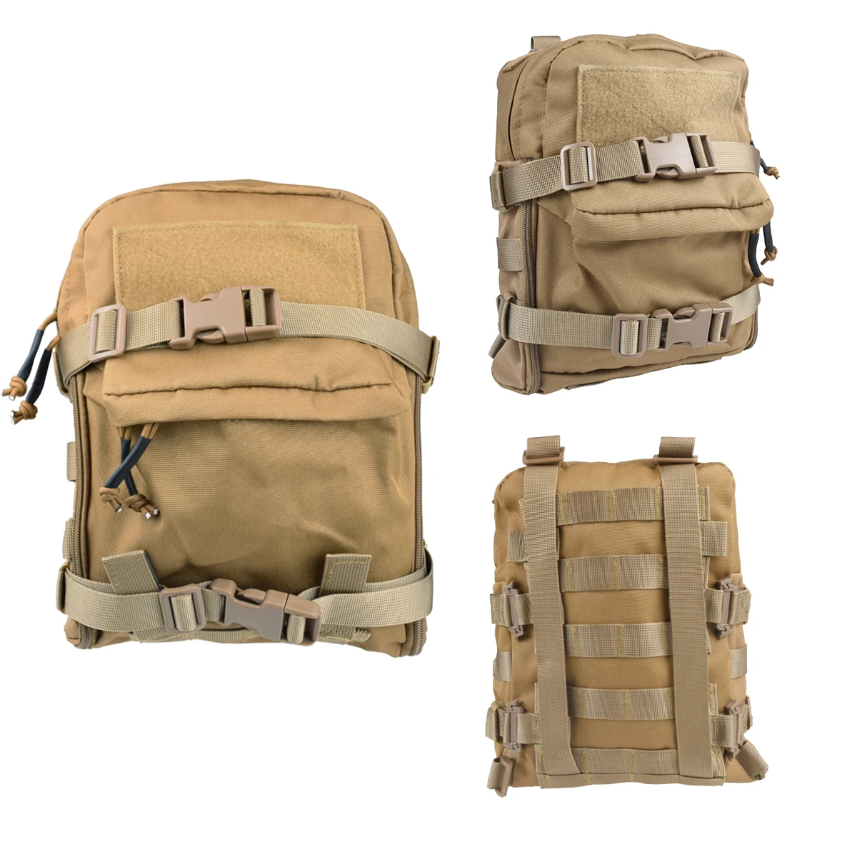 Detalle de correas MOLLE para fijación