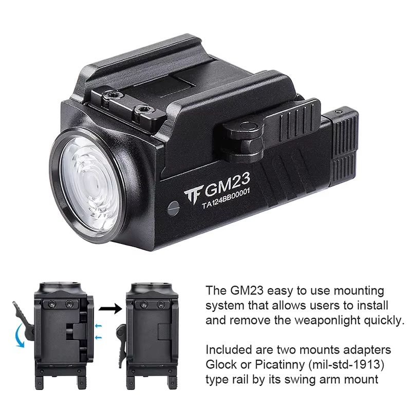 Trustfire GM23 Linterna Táctica LED USB Montura Picatinny - imagen 4
