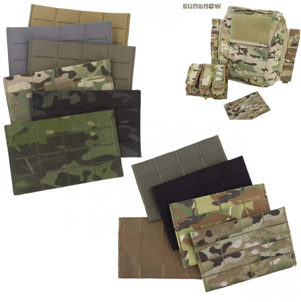 Placa adaptadora MOLLE triple para chaleco táctico con velcro - imagen 4