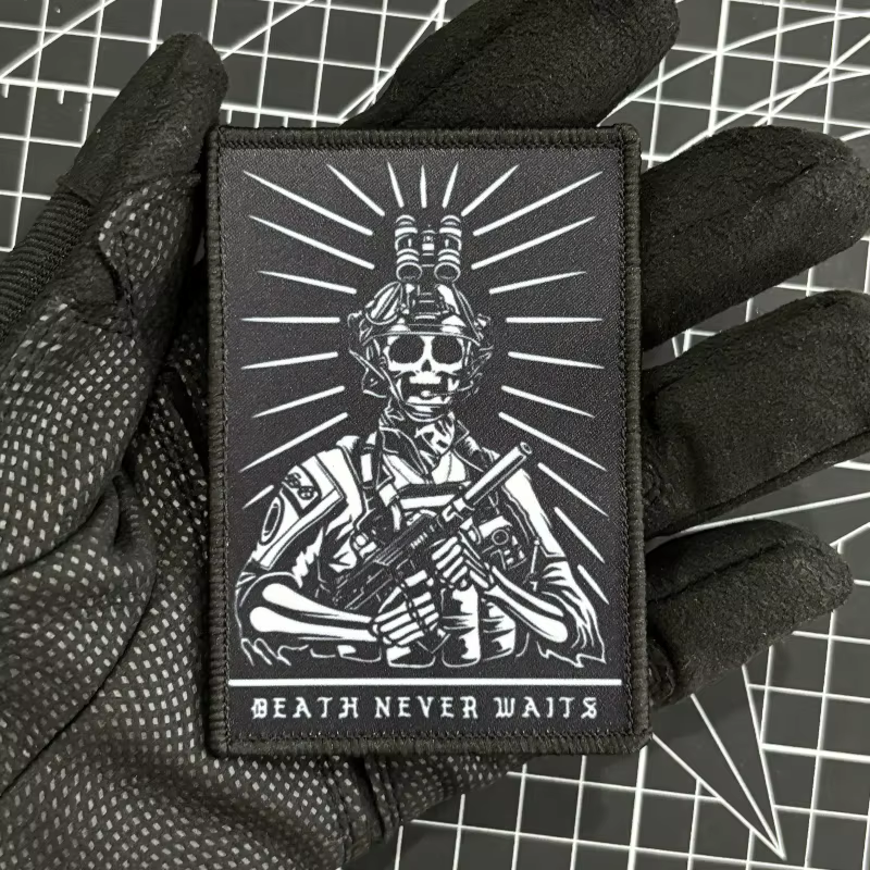 Parche táctico Reaper calavera - para mochila con gancho y bucle - imagen 2