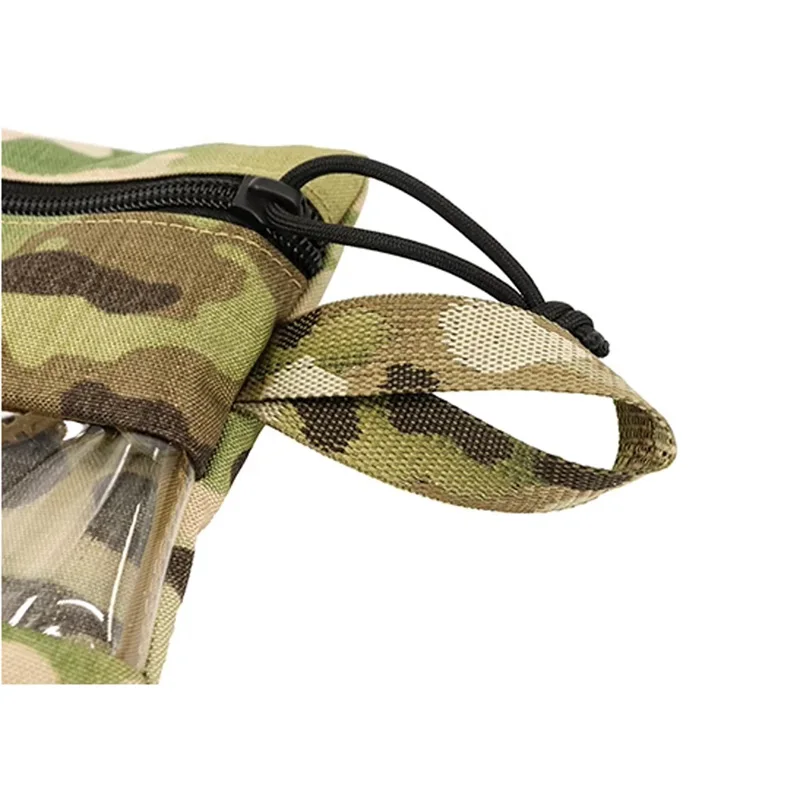Bolsa táctica transparente lateral para mochila modular de caza