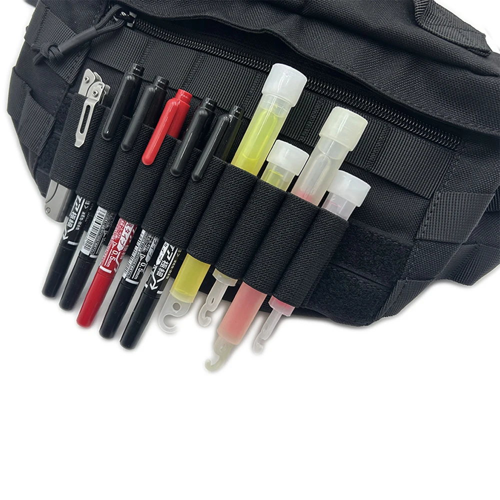Bolsa táctica EDC elástica gancho y bucle para herramientas y plumas - imagen 3