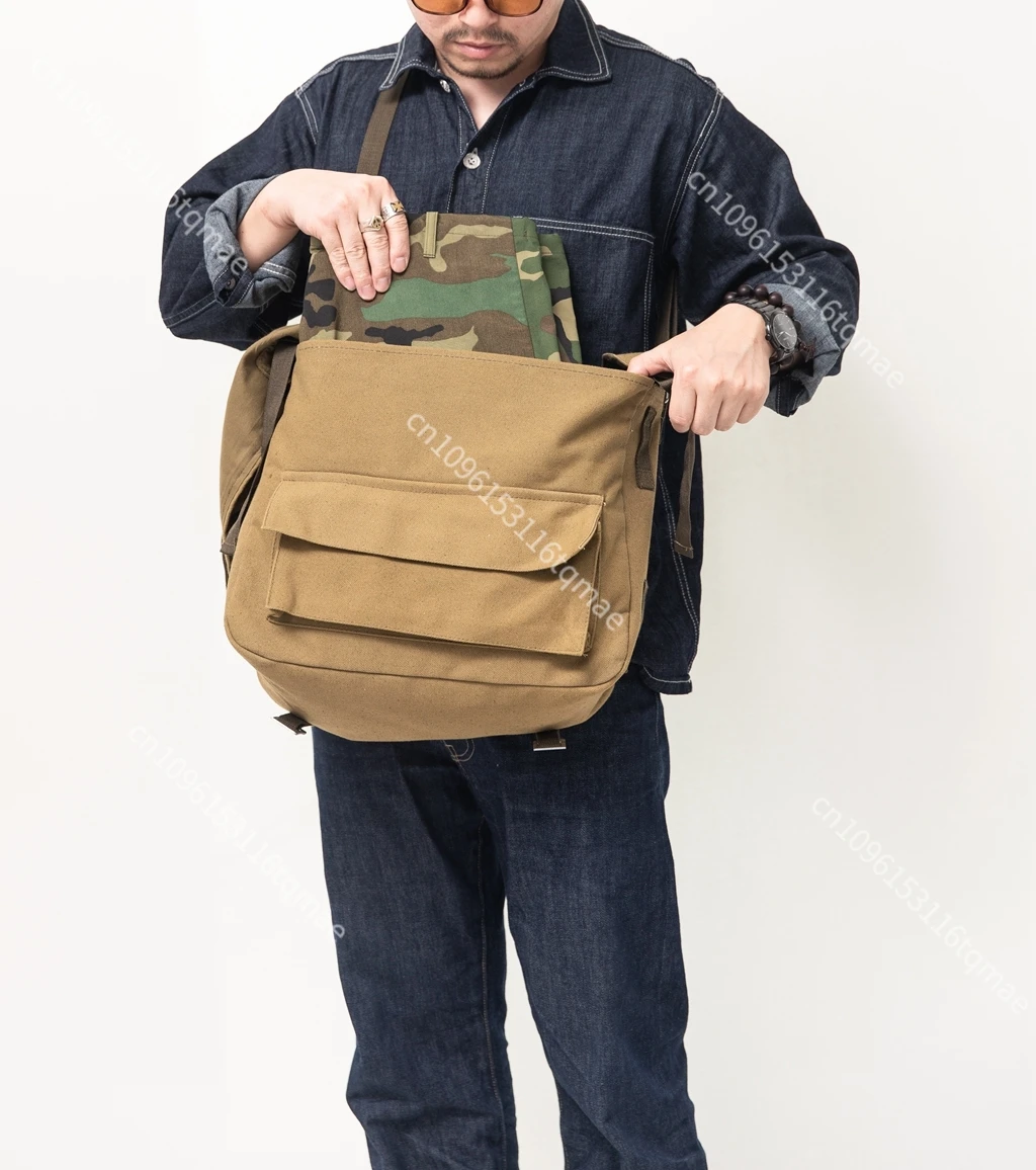 Bolsa táctica WW2 de lona alemana para hombro – Vintage - imagen 5