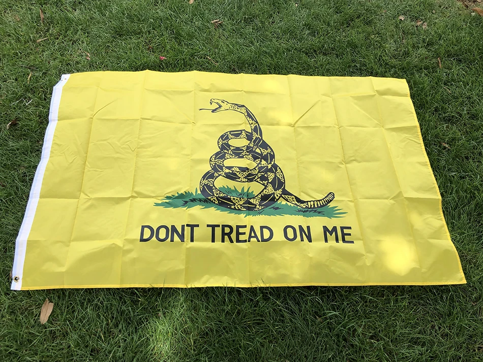 Bandera Gadsden serpiente cascabel táctica histórica USA - imagen 4