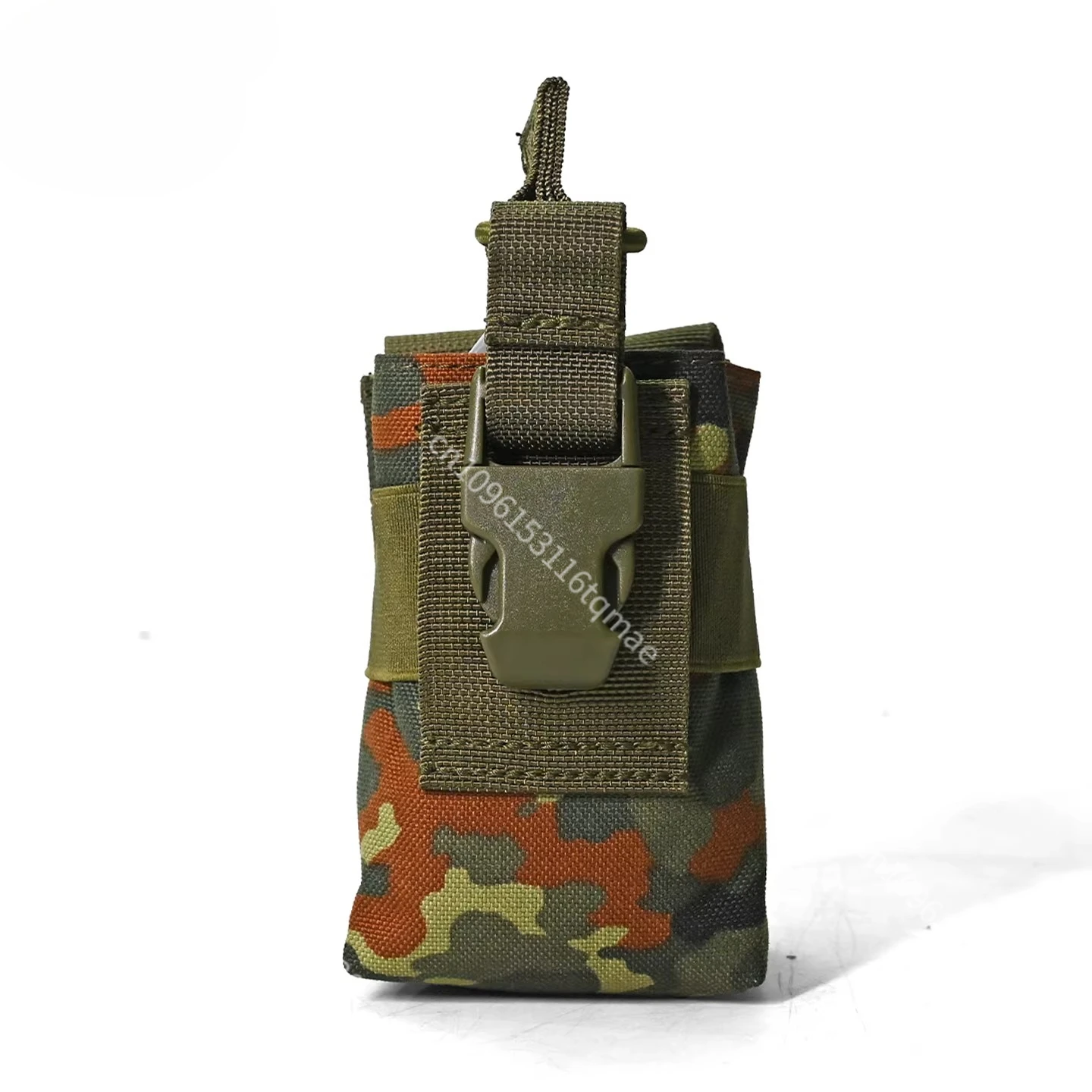 Bolsa táctica impermeable 1000D Flecktarn alemana para radio MOLLE - imagen 3