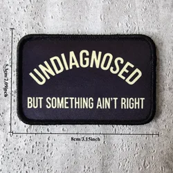 UNDIAGNOSED Parche táctico de moral estampado con velcro