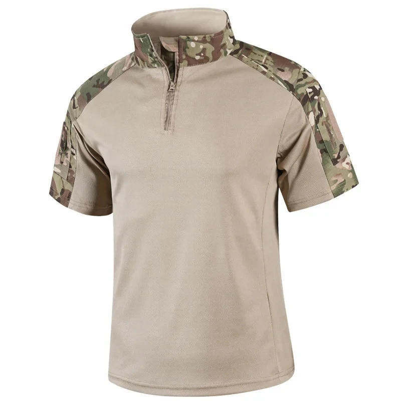 Camiseta táctica camuflaje manga corta secado rápido caza y senderismo - imagen 4
