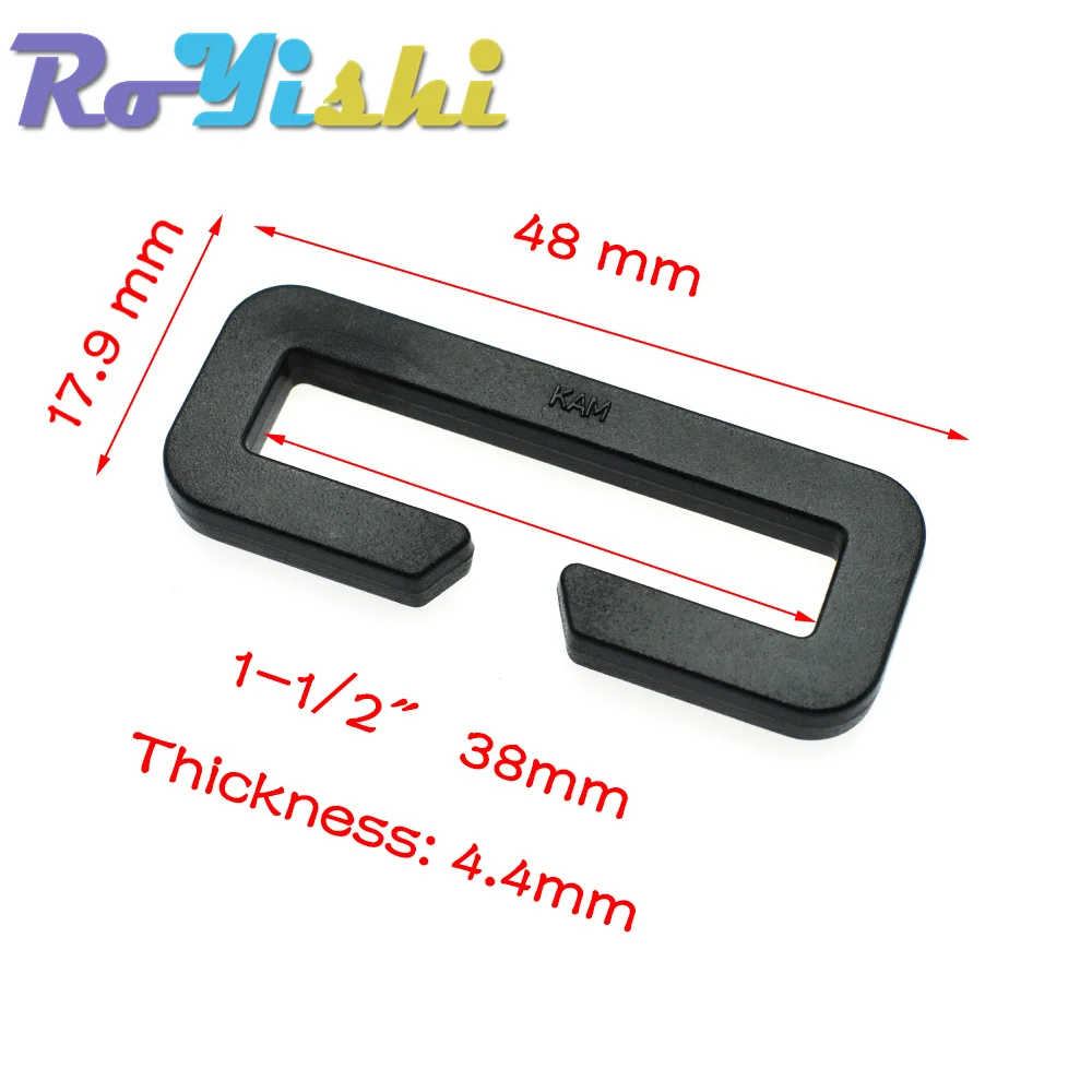 Looploc hebilla de plástico rectangular para correas mochila táctica - imagen 5