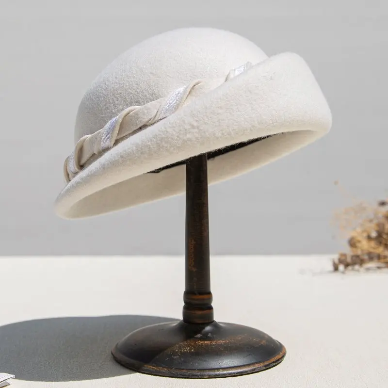 Sombrero Fedora de Lana para Mujer – Estilo Retro de Invierno - imagen 5