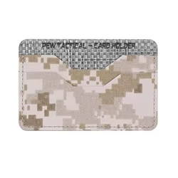 Tarjetero táctico con funda protectora y clip para identificación
