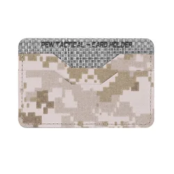Tarjetero táctico con funda protectora y clip para identificación