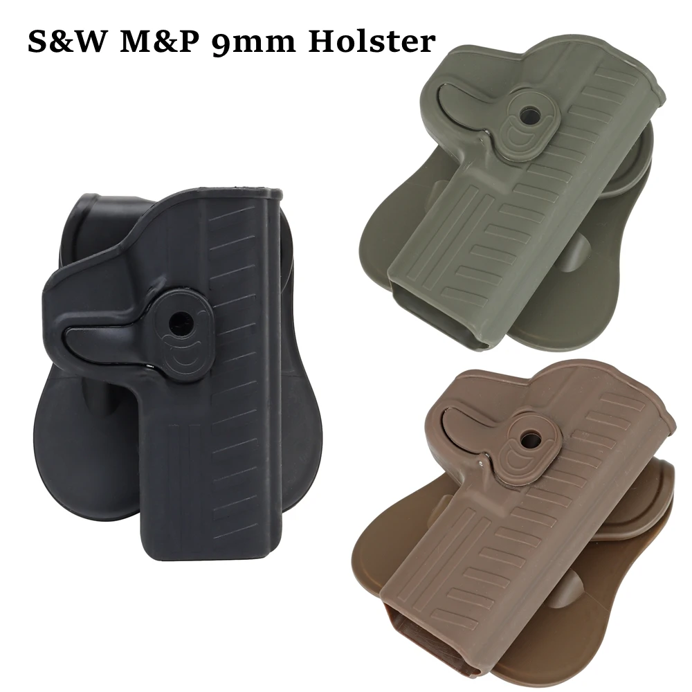Funda táctica pistolera S&W M&P 9mm extracción rápida rotación 360°