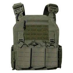 Chaleco táctico modular 1000D con liberación rápida y bolsas triple