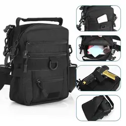 Bolso táctico bandolera compacto para pistola y caza