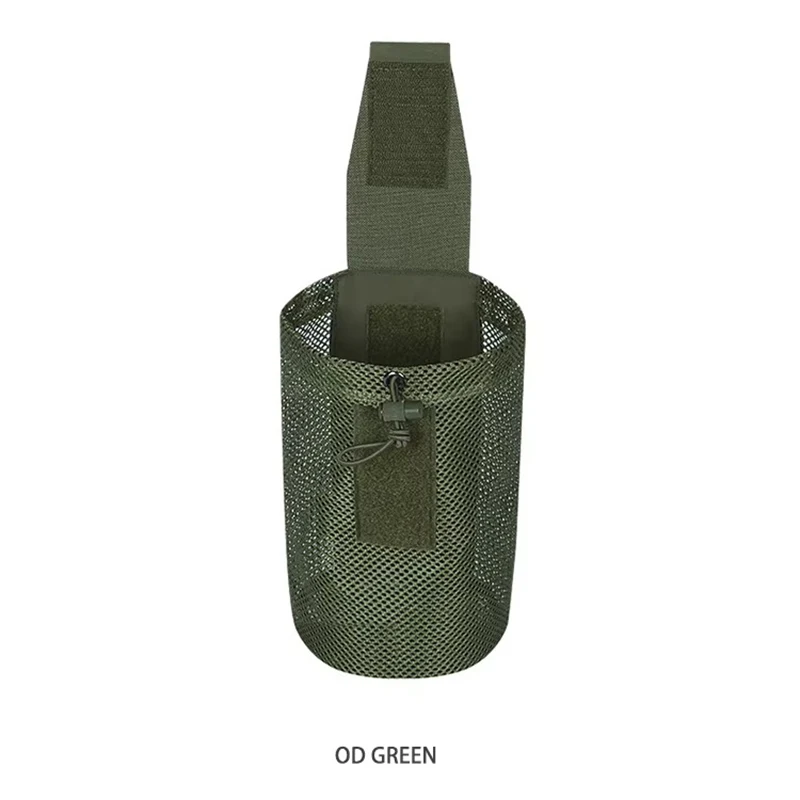 Bolsa táctica MOLLE modular plegable de nailon con malla ajustable