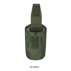 Bolsa táctica MOLLE modular plegable de nailon con malla ajustable