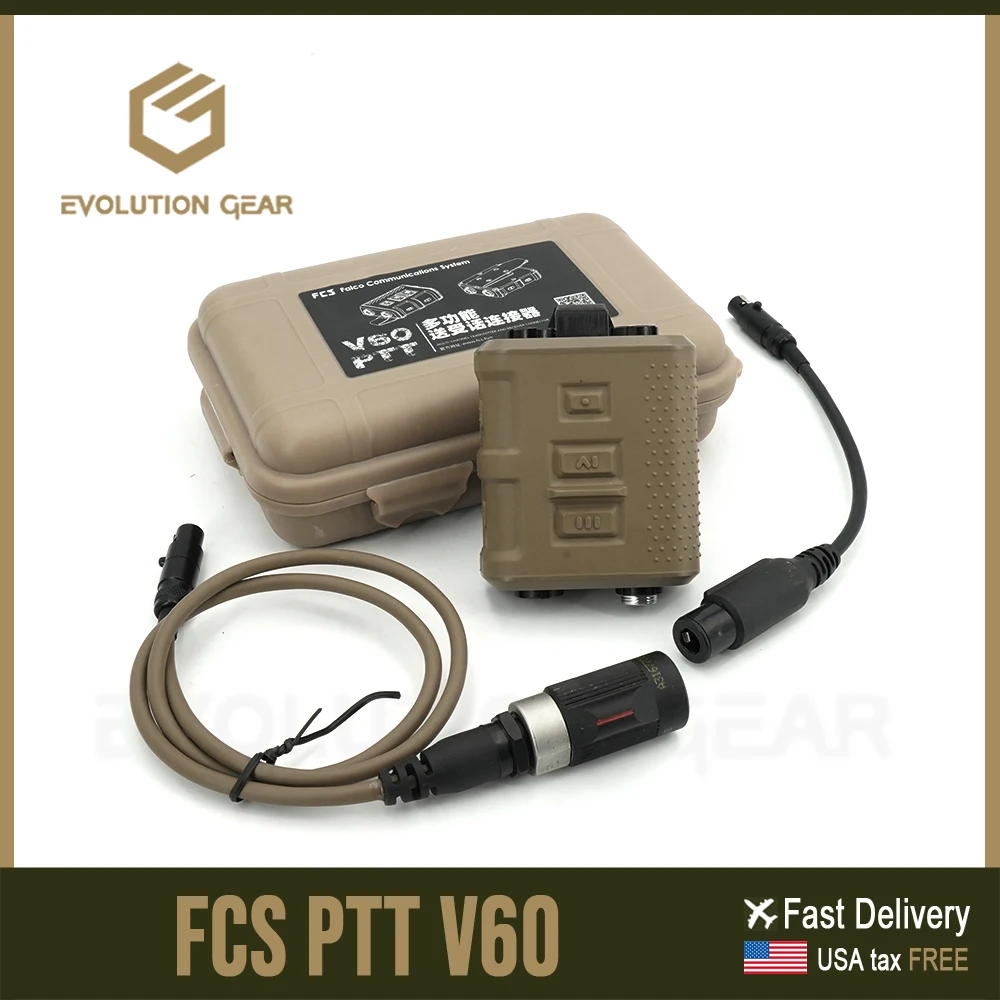 AMP Comtac3 PTT táctico V60 – Adaptador