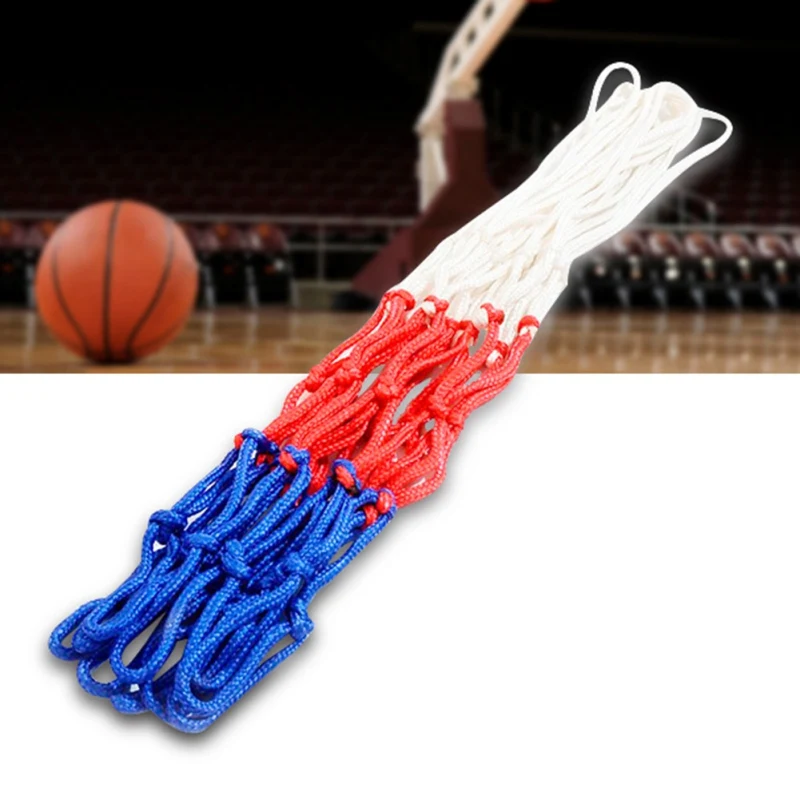 Red de baloncesto resistente para aro con ganchos