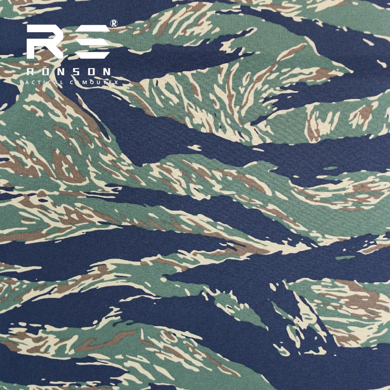 Tela táctica camuflaje azul negro desierto Oxford nailon para chaleco - imagen 4