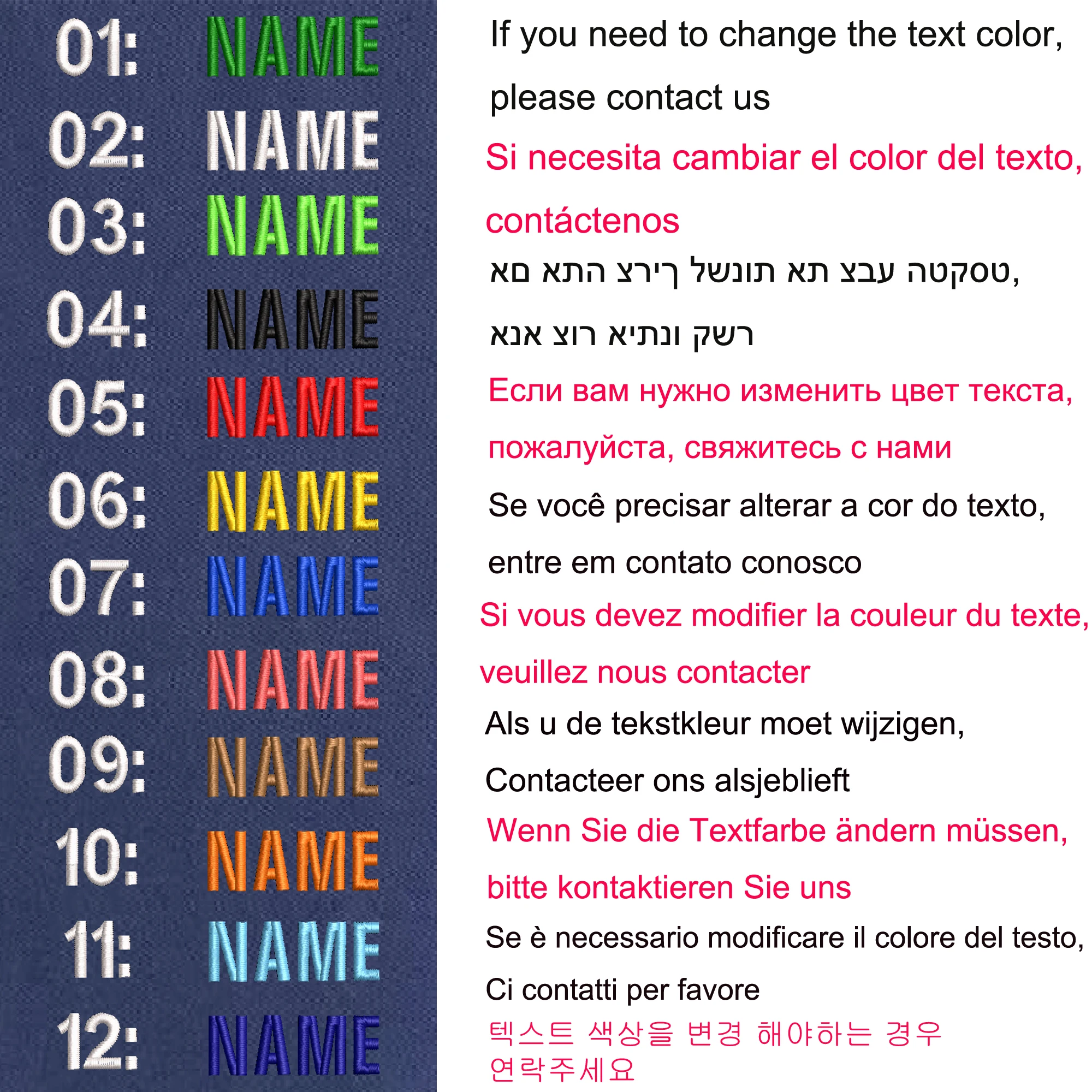 Parche táctico nombre personalizado velcro MOLLE azul oscuro - imagen 5