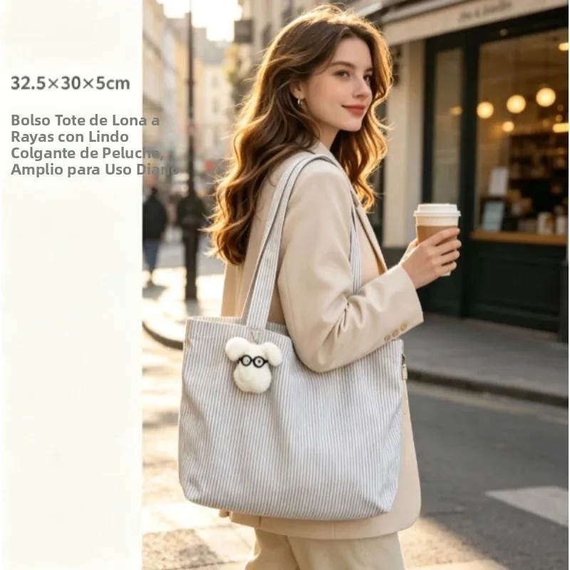 Bolsa de lona táctica bandolera gran capacidad, rayas - imagen 5
