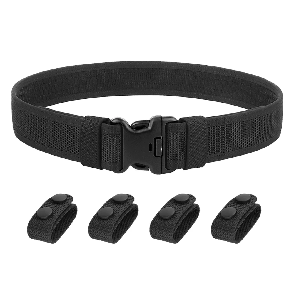 Cinturón táctico KRYDEX de 2 pulgadas con 4 anillas para cinturón