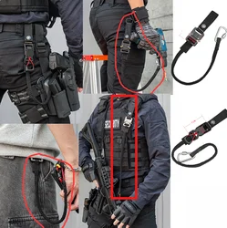 Cordón elástico táctico multiusos para aire libre y mochila