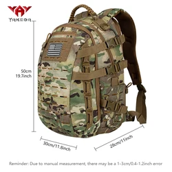 YAKEDA Mochila táctica MOLLE corte láser exterior resistente