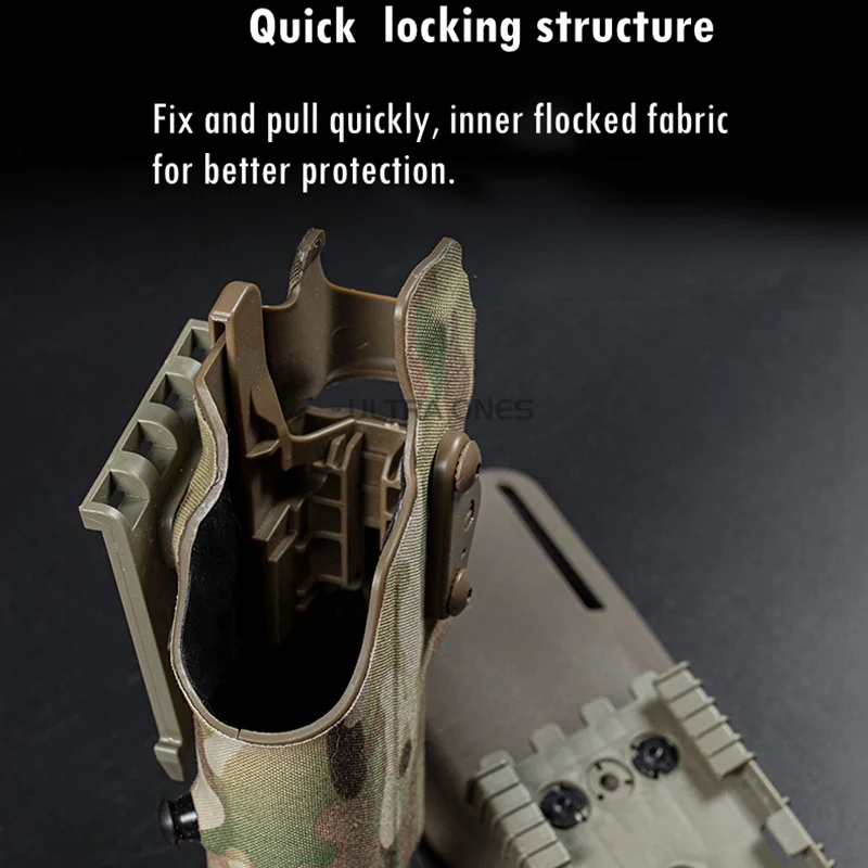 Funda táctica para Glock 17 Gen4/G19 con X300, plataforma de pierna - imagen 4