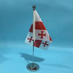 Bandera de Georgia poliéster – Nacional para escritorio y exterior