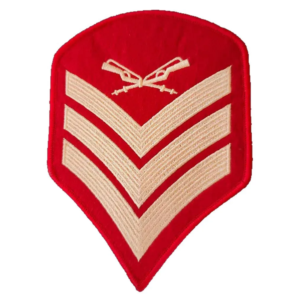 Parche bordado de sargento del Cuerpo de Marines de EE. UU.