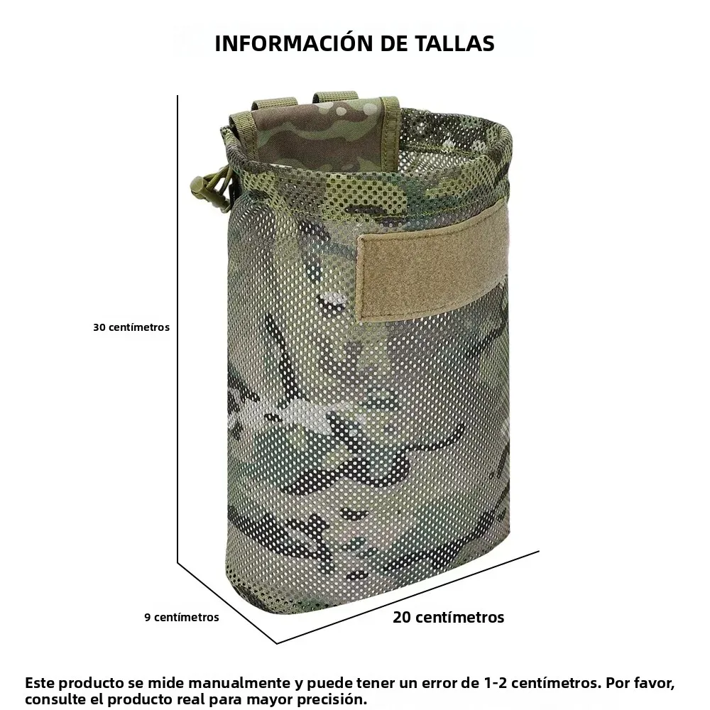 Bolsa Táctica Molle de Cintura con Malla para Cargadores EDC