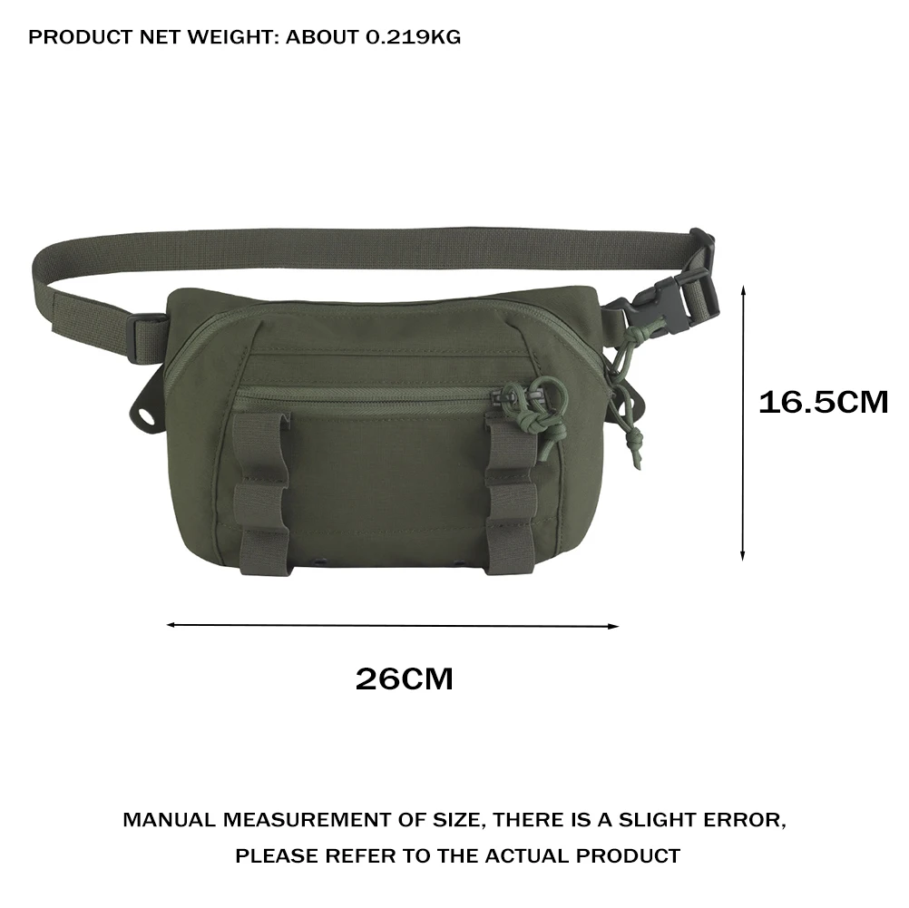 Chaleco de caza 2 en 1 con botón mágico y bolsa | Bolsa colgante inferior multifunción de gran capacidad y liberación rápida | compatible con MOLLE